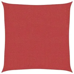 Pânză parasolar, roșu, 2×2 m, HDPE, 160 g/m²