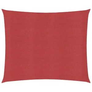 Pânză parasolar, roșu, 6×6 m, HDPE, 160 g/m²
