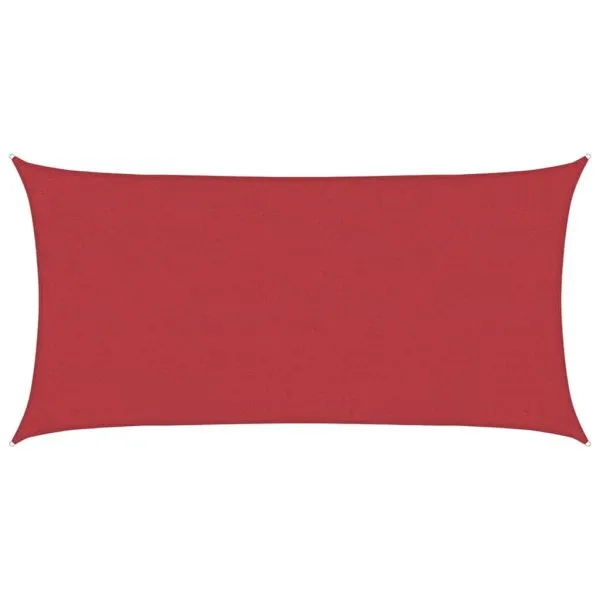 Pânză parasolar, roșu, 2×4 m, HDPE, 160 g/m²