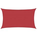 Pânză parasolar, roșu, 5×8 m, HDPE, 160 g/m²