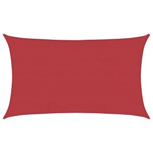 Pânză parasolar, roșu, 5×8 m, HDPE, 160 g/m²