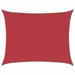 Pânză parasolar, roșu, 6×8 m, HDPE, 160 g/m²