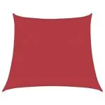 Pânză parasolar, roșu, 4/5×4 m, HDPE, 160 g/m²