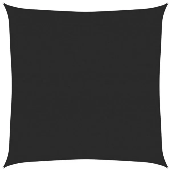 Pânză parasolar, negru, 5×5 m, HDPE, 160 g/m²