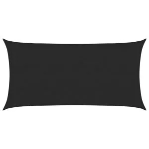 Pânză parasolar, negru, 2×4 m, HDPE, 160 g/m²
