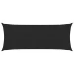 Pânză parasolar, negru, 2×5 m, HDPE, 160 g/m²