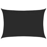Pânză parasolar, negru, 2,5×3,5 m, HDPE, 160 g/m²