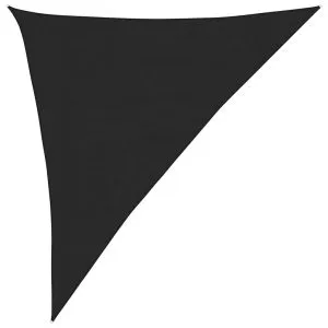 Pânză parasolar, negru, 3x4x5 m, HDPE, 160 g/m²