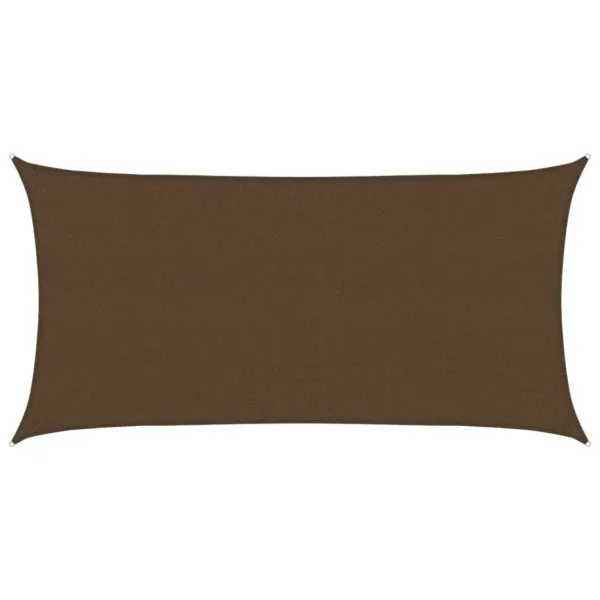 Pânză parasolar, maro, 2×4 m, HDPE, 160 g/m²