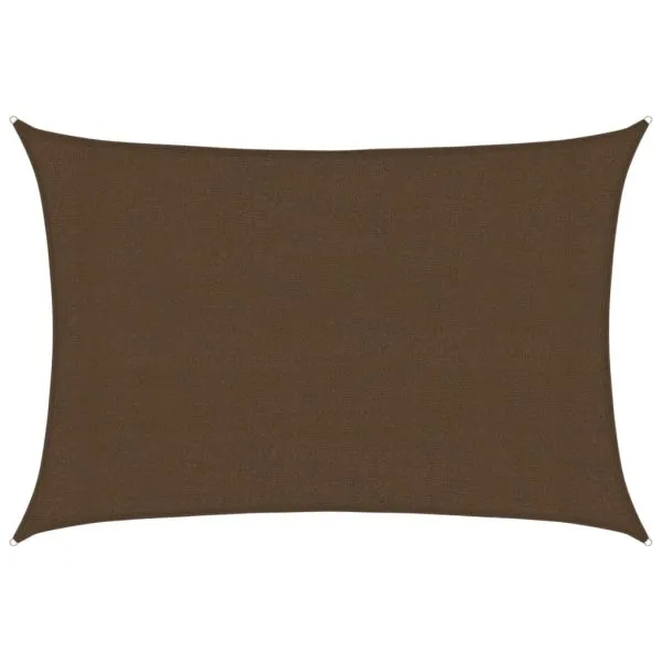Pânză parasolar, maro, 3×4 m HDPE, 160 g/m²