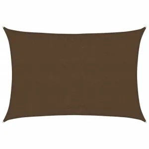 Pânză parasolar, maro, 3,5×4,5 m, HDPE, 160 g/m²