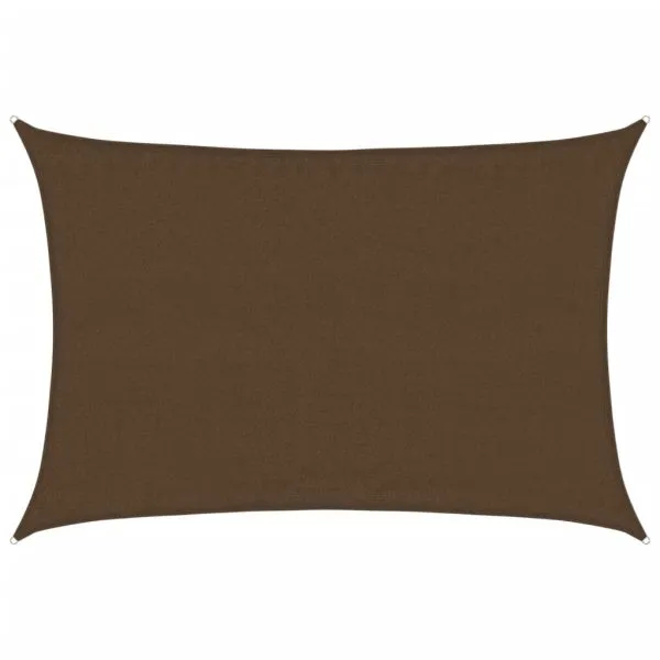 Pânză parasolar, maro, 3,5×4,5 m, HDPE, 160 g/m²