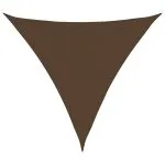 Pânză parasolar, maro, 4,5×4,5×4,5 m, HDPE, 160 g/m²