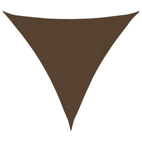Pânză parasolar, maro, 4,5×4,5×4,5 m, HDPE, 160 g/m²