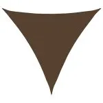 Pânză parasolar, maro, 5x5x5 m, HDPE, 160 g/m²