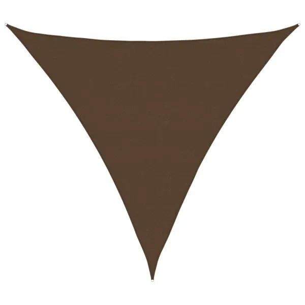 Pânză parasolar, maro, 5x5x5 m, HDPE, 160 g/m²