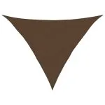 Pânză parasolar, maro, 5x5x6 m, HDPE, 160 g/m²