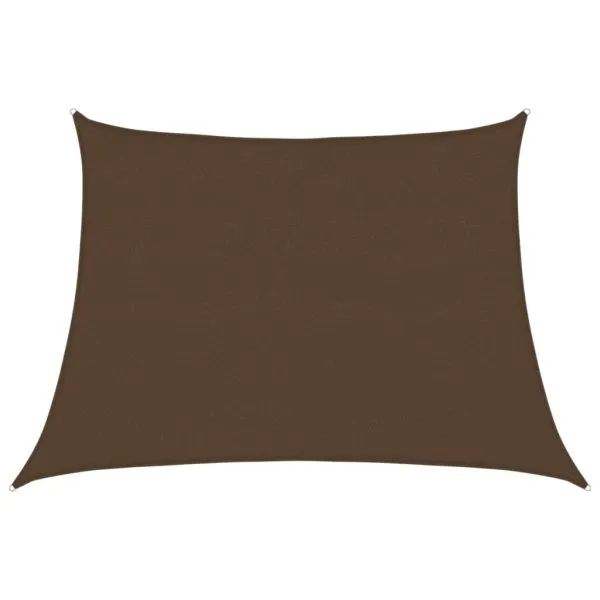 Pânză parasolar, maro, 4/5×3 m, HDPE, 160 g/m²