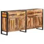 Servantă, 172x35x80 cm, lemn masiv acacia cu finisaj miere