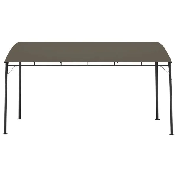 Copertină pavilion de grădină, gri taupe, 4 x 3 x 2,55 m