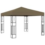 Pavilion, gri taupe, 3 x 3 m, material textil