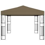 Pavilion, gri taupe, 3 x 3 m, material textil