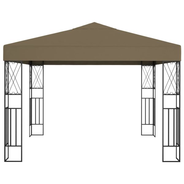 Pavilion, gri taupe, 3 x 3 m, material textil