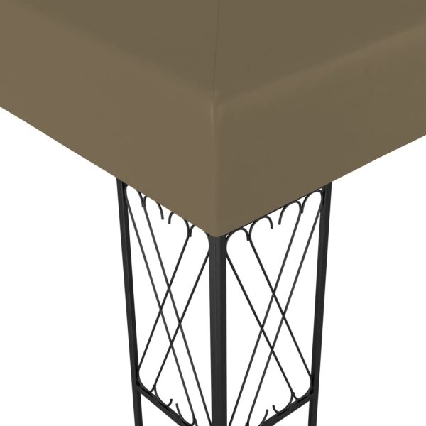 Pavilion, gri taupe, 3 x 3 m, material textil