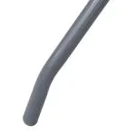 Masă de grădină, gri deschis, 80 cm, oțel și sticlă