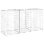 Perete gabion cu capace, 200 x 60 x 100 cm, oțel galvanizat