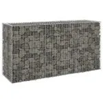 Perete gabion cu capace, 200 x 60 x 100 cm, oțel galvanizat