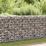 Perete gabion cu capace, 200 x 60 x 100 cm, oțel galvanizat