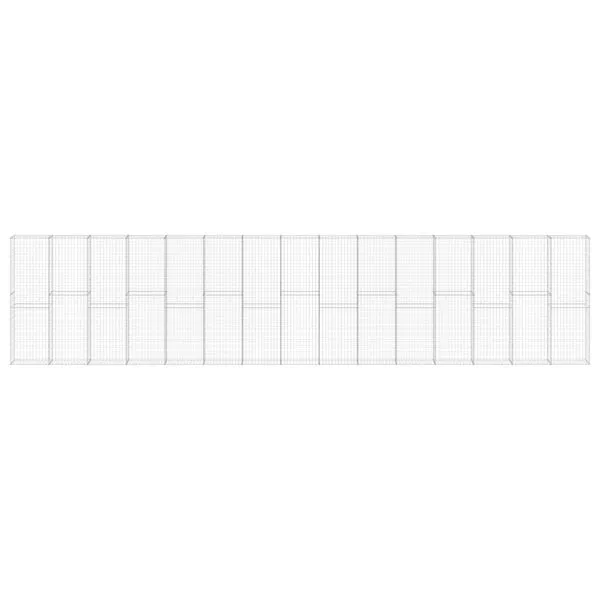 Perete gabion cu capace, 900 x 30 x 200 cm, oțel galvanizat