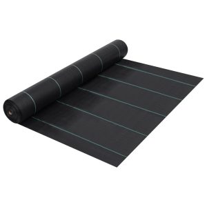 Membrană antiburuieni & antirădăcini, negru, 1×10 m, PP