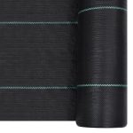 Membrană antiburuieni & antirădăcini, negru, 1×10 m, PP