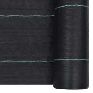 Membrană antiburuieni & antirădăcini, negru, 2×10 m, PP