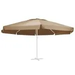 Pânză de schimb umbrelă de soare de grădină gri taupe 600 cm