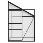 Seră, antracit, 2,7 m², aluminiu