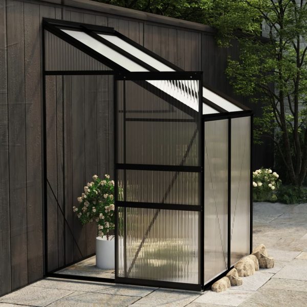 Seră, antracit, 2,7 m², aluminiu