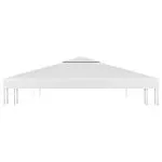 Acoperiș de pavilion cu 2 niveluri, alb, 4×3 m, 310 g/m²