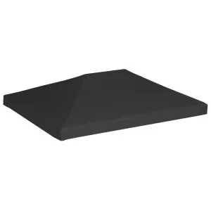Acoperiș de pavilion, negru, 4 x 3 m, 270 g/m²
