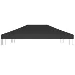 Acoperiș de pavilion, negru, 4 x 3 m, 270 g/m²