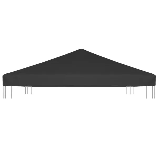 Acoperiș de pavilion, negru, 4 x 3 m, 270 g/m²