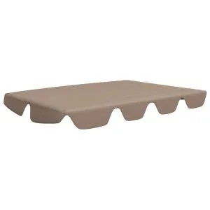 Copertină de rezervă leagăn grădină gri taupe 188/168×145/110cm