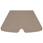 Copertină de rezervă leagăn grădină gri taupe 188/168×145/110cm