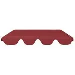 Copertină de rezervă leagăn grădină, roșu vin 150/130×105/70 cm