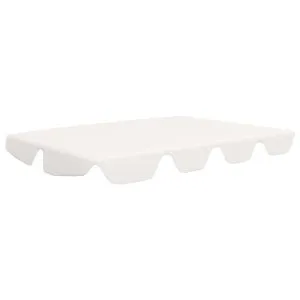 Copertină de rezervă leagăn grădină, alb, 150/130×105/70 cm