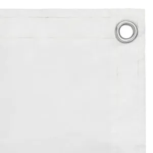 Paravan de balcon, alb, 120 x 500 cm, țesătură oxford