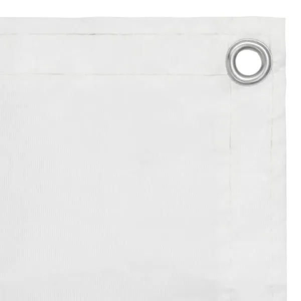 Paravan de balcon, alb, 120 x 500 cm, țesătură oxford