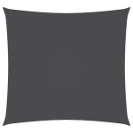 Pânză parasolar, antracit, 2,5×2,5 m, țesătură oxford, pătrat